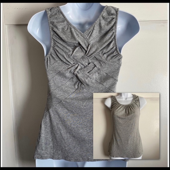 Anthropologie Tops - Anthropologie Woven Back Tank Top